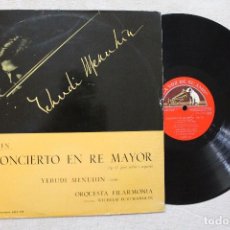 Discos de vinilo: BEETHOVEN YEHUDI MENUHIN LP VINYL MADE IN SPAIN 