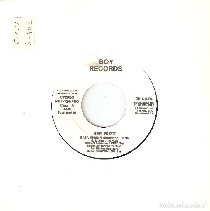 Discos de vinilo: Vendo Single de Bee Buzz (Mas informacion en el interior). - Foto 1