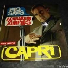 Discos de vinilo: JOAN CAPRI- MONOLEGS ELS SAVIS/ACABAREM XIMPLES- 45 RPM 7'' VERGARA 1966 ESPAÑA 6