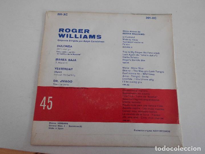 Discos de vinilo: ROGER WILLIAMS-EP DULCINEA +3 - Foto 2