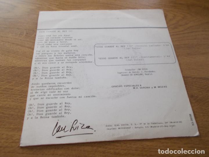 Discos de vinilo: JAN SUIZA, DIOS GUARDE AL REY. - Foto 2