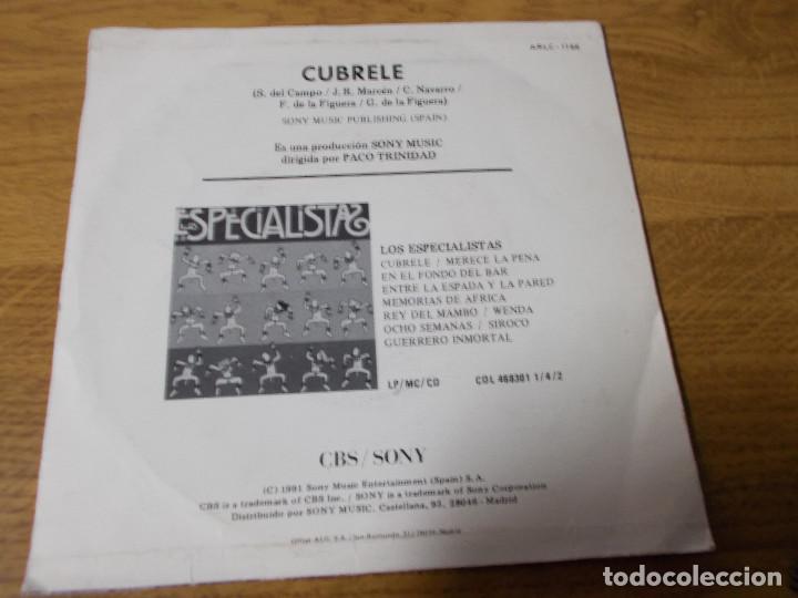 Discos de vinilo: ESPECIALISTAS, CUBRELE. - Foto 2