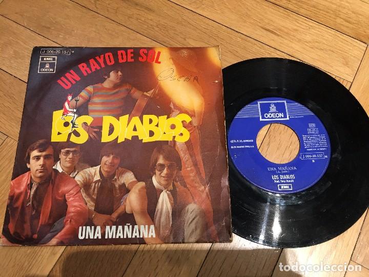 Discos de vinilo: VINILO SINGLE LOS DIABLOS UN RAYO DE SOL UNA MA&Ntilde;ANA ODEON - Foto 1