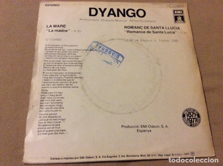 Discos de vinilo: dyango. la mare / roman&ccedil; de santa ll&uacute;cia. emi 1977 - Foto 2