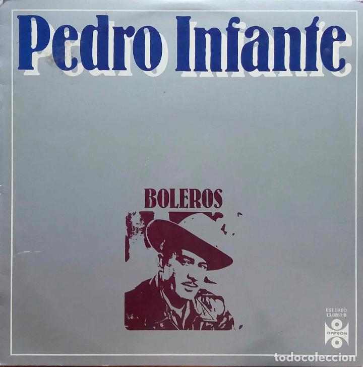 Discos de vinilo: PEDRO INFANTE, BOLEROS. LP ESPA&Ntilde;A - Foto 1