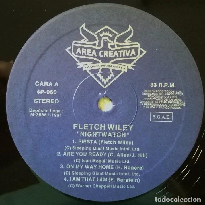 Discos de vinilo: Fletch Wiley, Nightwatch, Area Creativa-4P-060 - Foto 3