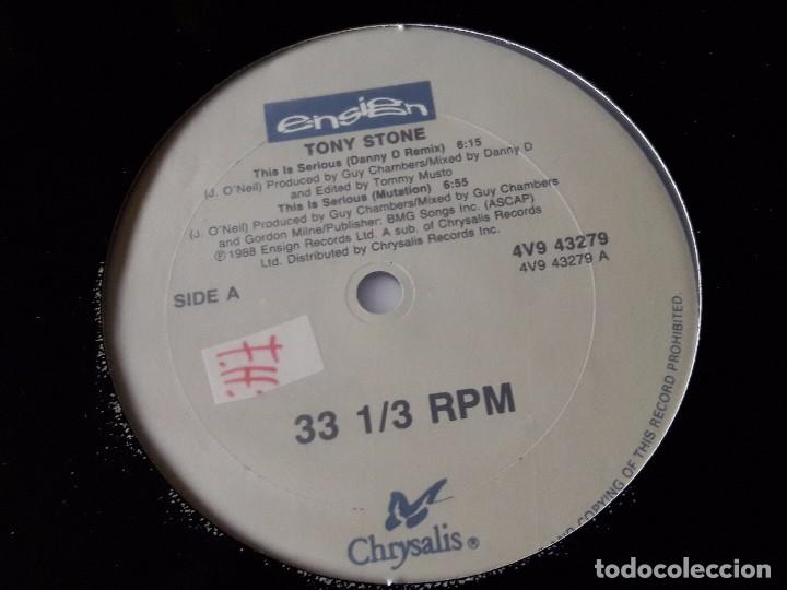 Discos de vinilo: Tony Stone - This Is Serious - 1988 - Foto 1