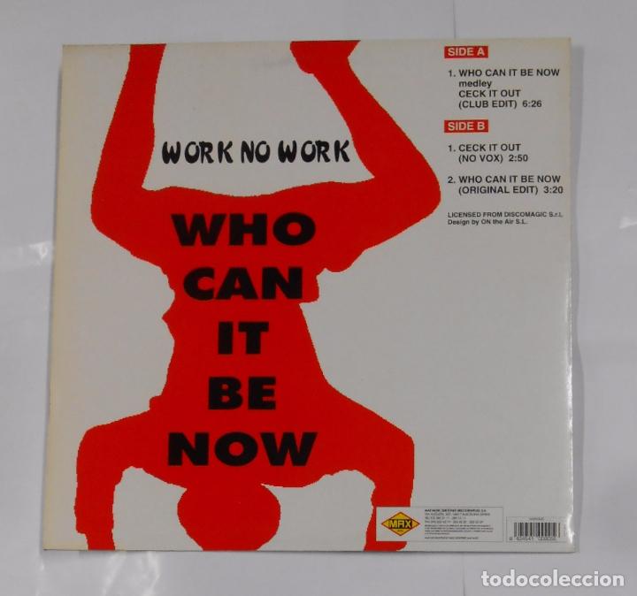 Discos de vinilo: WHO CAN IT BE NOW WORK. WORK NO WORK. TDKDA21 - Foto 2