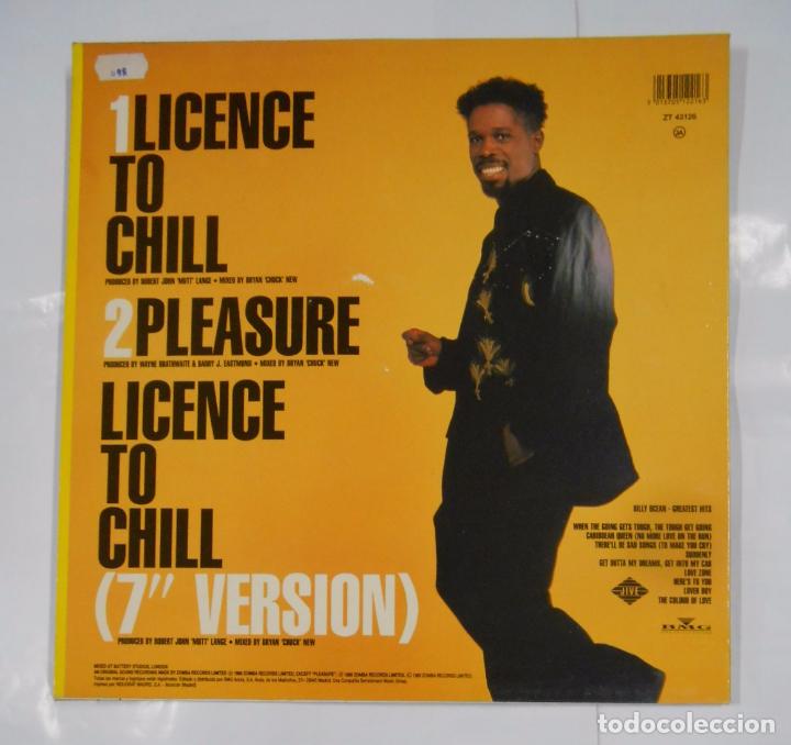 Discos de vinilo: BILLY OCEAN. - LICENCE TO CHILL. TDKDA21 - Foto 2