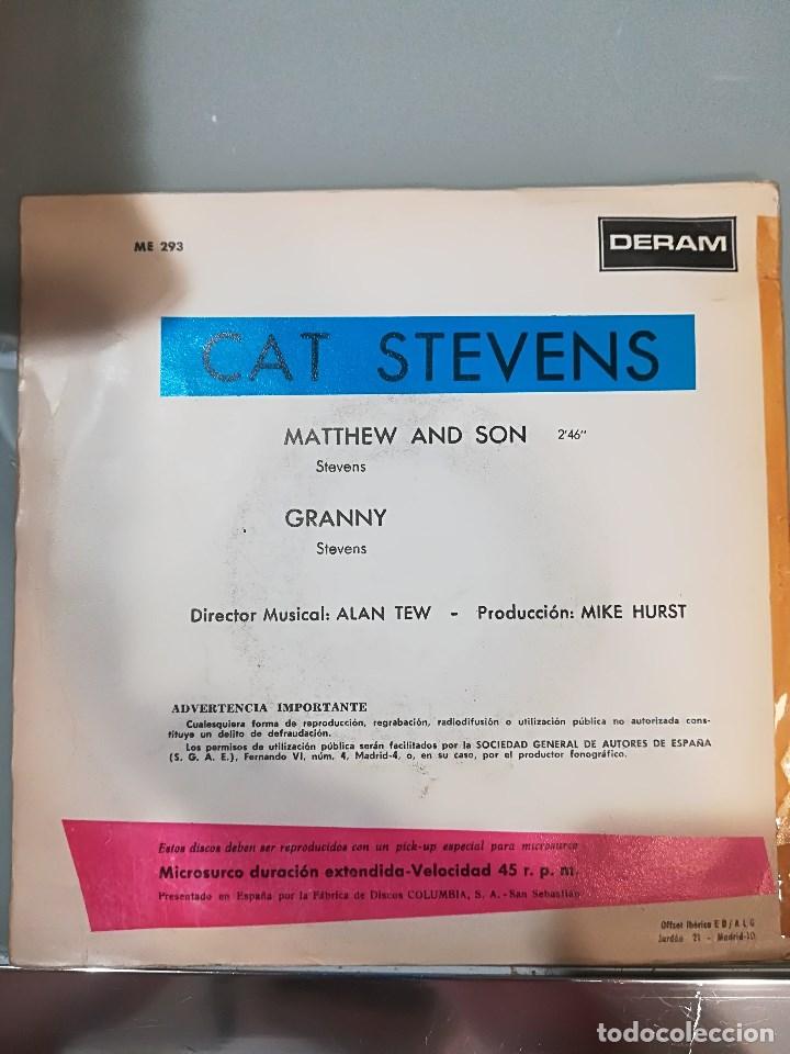 Discos de vinilo: CAT STEVENS: MATTHEW AND SON / GRANNY - Foto 2