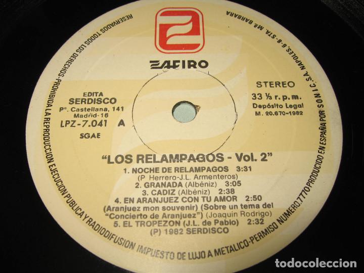 Discos de vinilo: 2 LP LOS RELAMPAGOS SAME + VOL . 2 - Foto 5