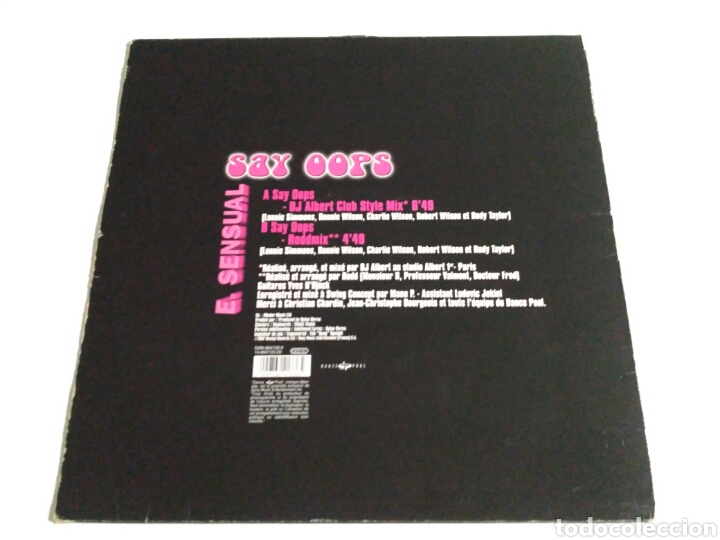 Discos de vinilo: E-Sensual - Say Oops (Remixes) - Foto 2