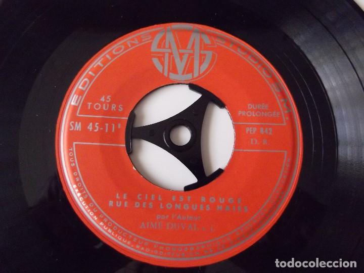 Discos de vinilo: AIME DUVAL - Le ciel est rouge - Foto 3