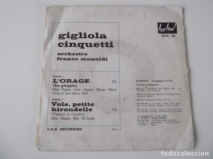 Discos de vinilo: GIGLIOLA CINQUETTI - Lorage - Foto 2