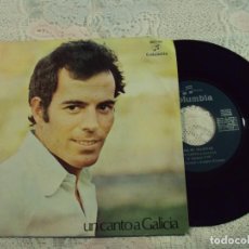 Discos de vinilo: SINGLE JULIO IGLESIAS UN CANTO A GALICIA - COMO EL ALAMO AL CAMINO. Lote 103807883