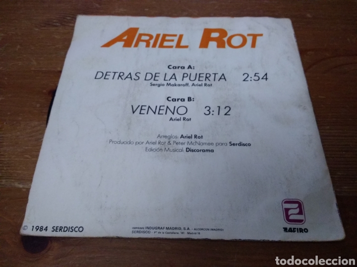 Discos de vinilo: Ariel Rot - Detr&aacute;s de la puerta - - Foto 2