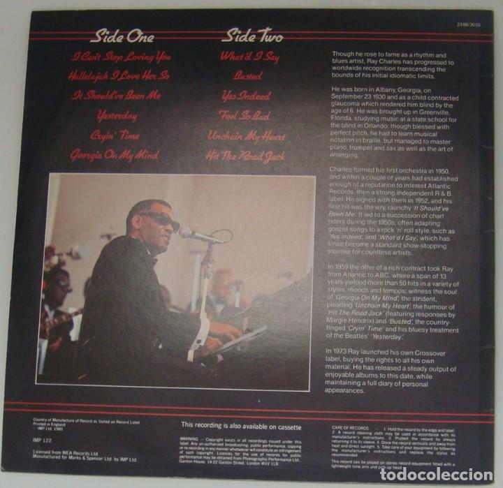 Discos de vinilo: LP - RAY CHARLES - MADE IN ENGLAND - RAY CHARLES - Foto 2