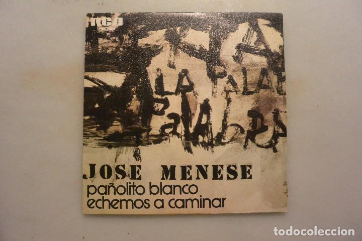 Discos de vinilo: SINGLE DISCO JOSE MENESE PA&Ntilde;OLITO BLANCO - Foto 1