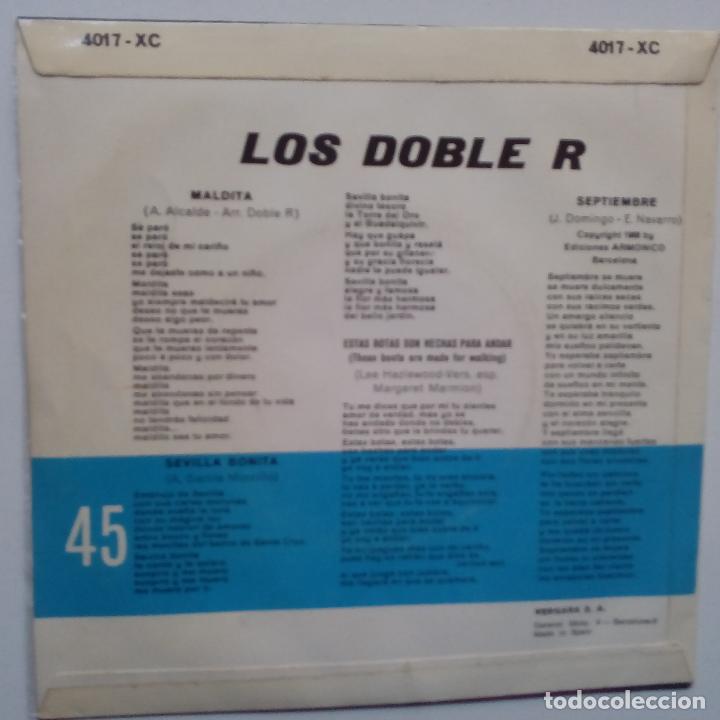 Discos de vinilo: LOS DOBLE R - MALDITA- ESTAS BOTAS SON HECHAS PARA ANDAR +2 - EP 1966- EN BUEN ESTADO. - Foto 2 - 104047819