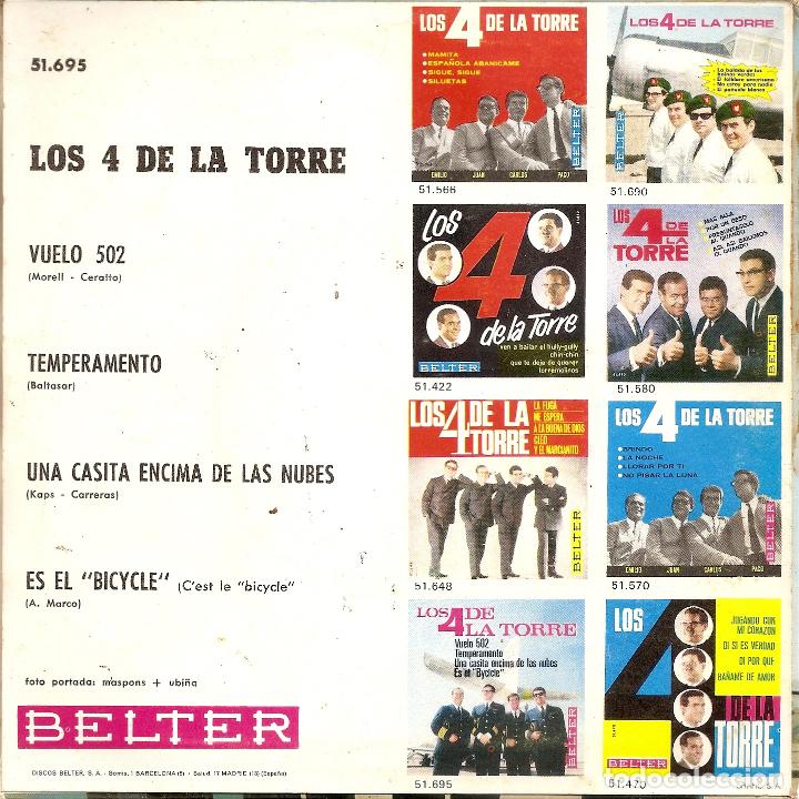 Discos de vinilo: LOS 4 DE LA TORRE (BELTER 1966) - Foto 2