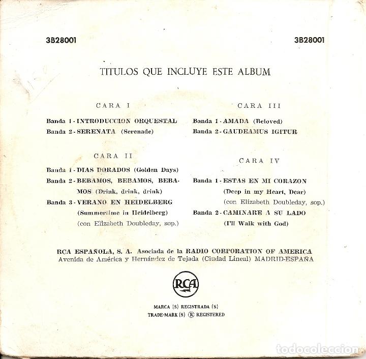 Discos de vinilo: MARIO LANZA Interpreta selecciones de EL PR&Iacute;NCIPE ESTUDIANTE - Foto 2