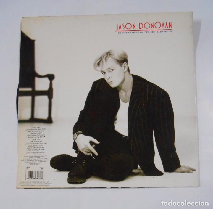 Discos de vinilo: JASON DONOVAN. BETWEEN THE LINES. LP. TDKLP8 - Foto 2