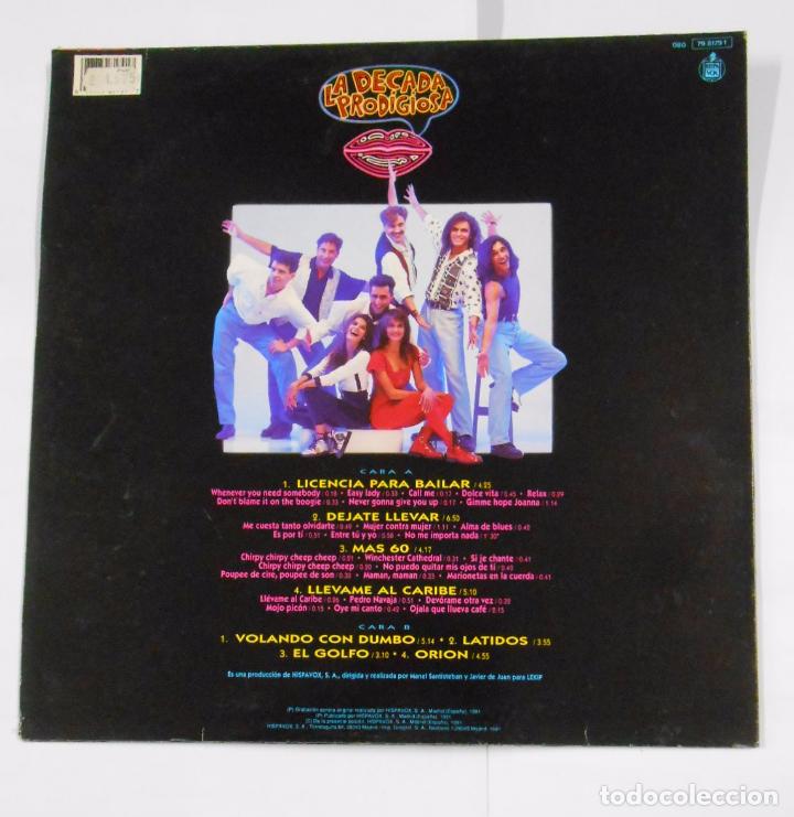 Discos de vinilo: LA DECADA PRODIGIOSA - LICENCIA PARA BAILAR - LP. TDKDA24 - Foto 2