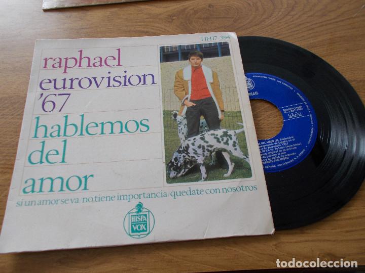 Discos de vinilo: RAPHAEL. EUROVISION 67, HABLEMOS DEL AMOR. - Foto 1