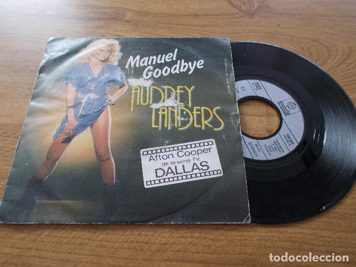 Discos de vinilo: AUDREY LANDERS. MANUEL GOODBYE. SHOT DOWN. - Foto 1