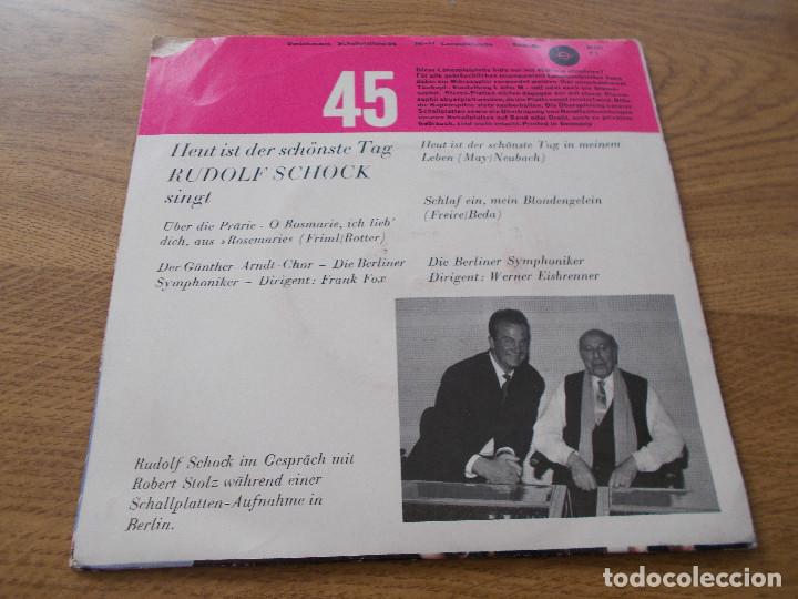 Discos de vinilo: RUDOLF SCHOCK. HEUT IST SCHONSTE TAG. - Foto 2