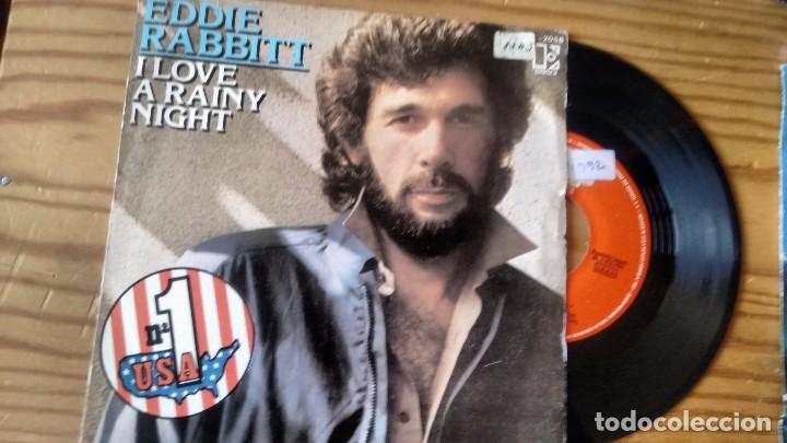 Discos de vinilo: SINGLE (VINILO) DE EDDIE RABBITT A&Ntilde;OS 80 - Foto 1