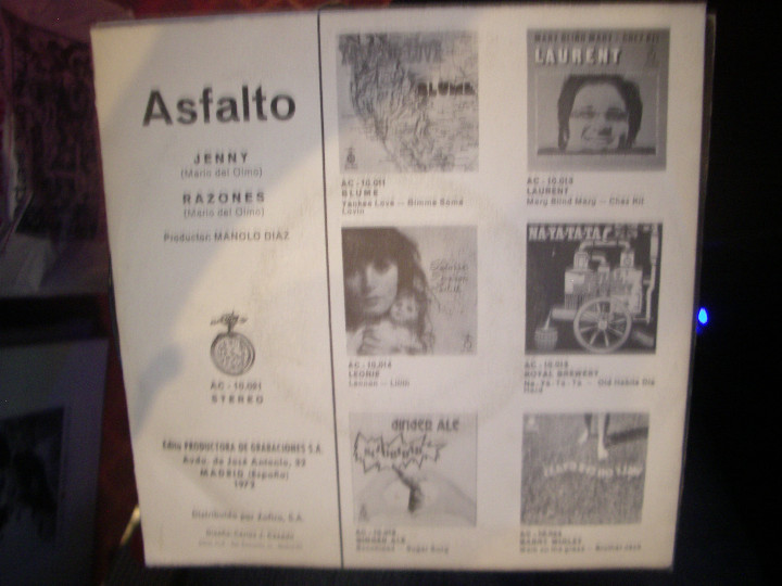 Discos de vinilo: ASFALTO- JENNY - Foto 2