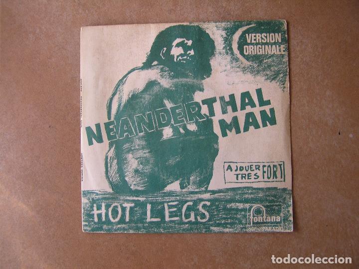 Discos de vinilo: Hot Legs &ndash; Neanderthal Man - FONTANA 1970 - SINGLE - LE -