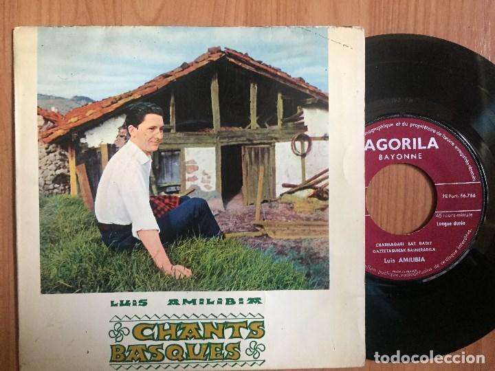 Discos de vinilo: LUIS AMILIBIA `Chants Basques` EP - Foto 1