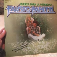 Discos de vinilo: ANTIGUO DISCO DE VINILO DE FAUSTO PAPETTI MUSICA PARA LA INTIMIDAD AÑO 1978