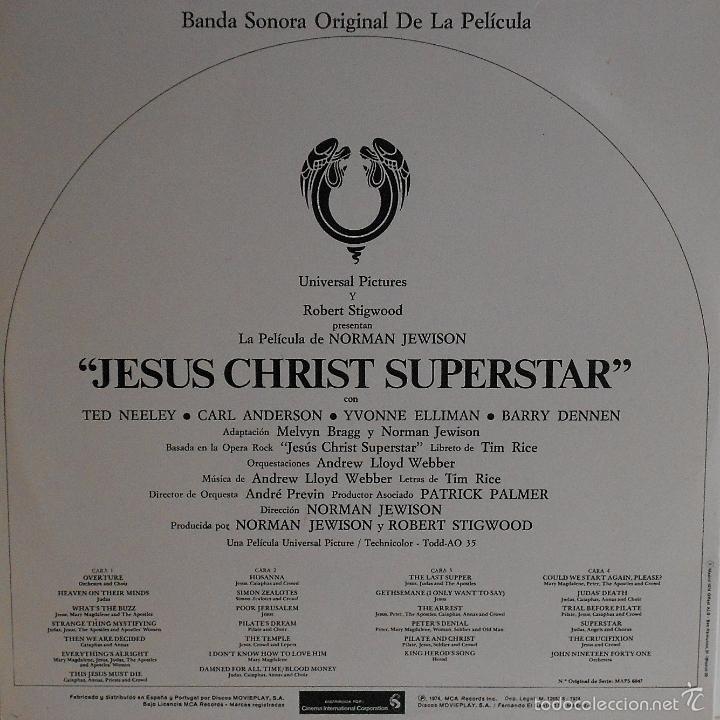 Discos de vinilo: JESUS CHRIST SUPERSTAR (1974) - Foto 2