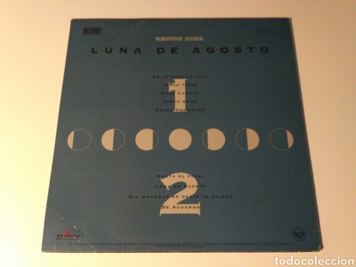 Discos de vinilo: Hector Dona - Luna de agosto (LP) - Foto 2