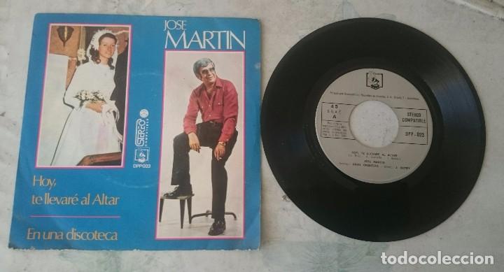 Vinyl records: Jose Mart&iacute;n : Hoy te llevar&eacute; al altar / En una discoteca (Diresa 1973)