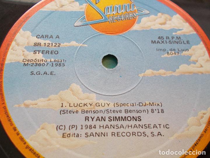 Discos de vinilo: RYAN SIMMONS. LUCKY GUY. MAXI - Foto 4