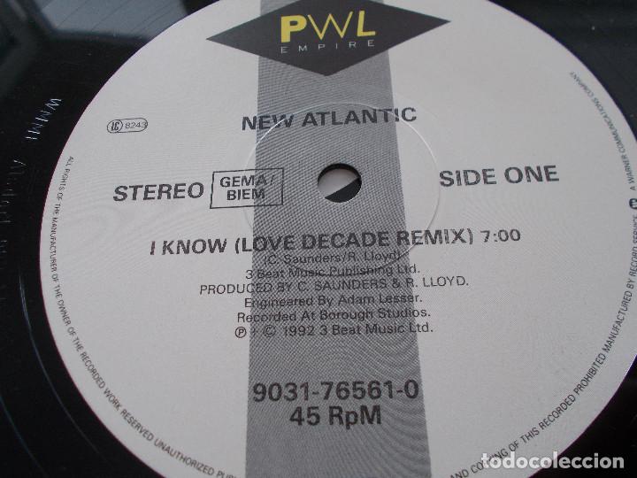 Discos de vinilo: NEW ATLANTIC. I KNOW LOVE DECADE REMIX. MAXI - Foto 3