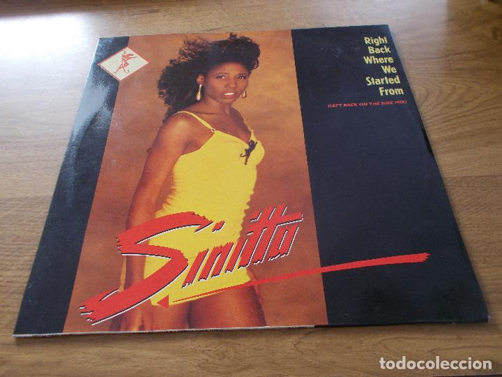Discos de vinilo: SINITTA. RIGHT BACK WHERE WE STARTED FROM. - Foto 1