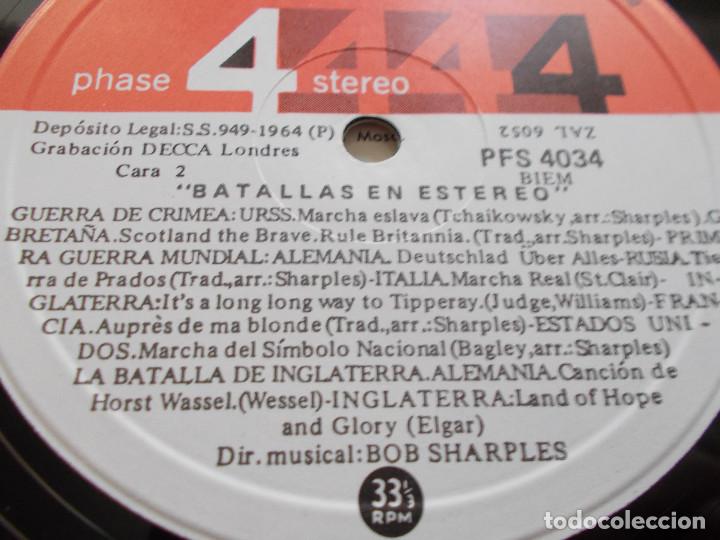 Discos de vinilo: BATALLAS EN ESTEREO. BOB SHARPLES - Foto 4