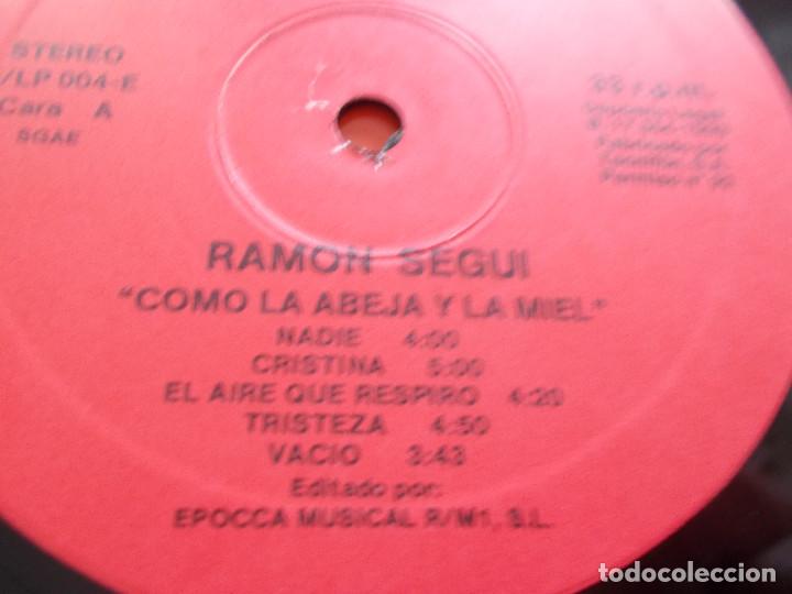 Discos de vinilo: RAM&Oacute;N SEGU&Iacute;. COMO LA ABEJA Y LA MIEL. - Foto 4