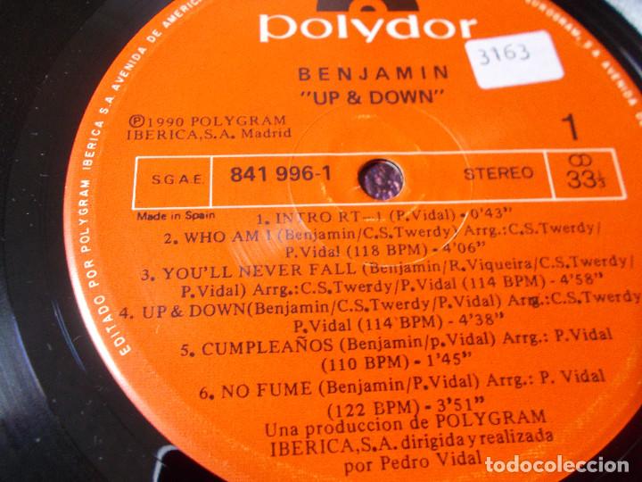 Discos de vinilo: BENJAMIN. UP & DOWN - Foto 5