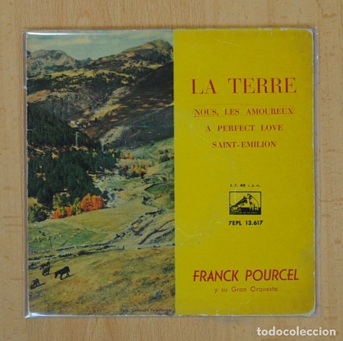 Discos de vinilo: FRANCK POURCEL - LA TERRE + 3 - EP - Foto 1