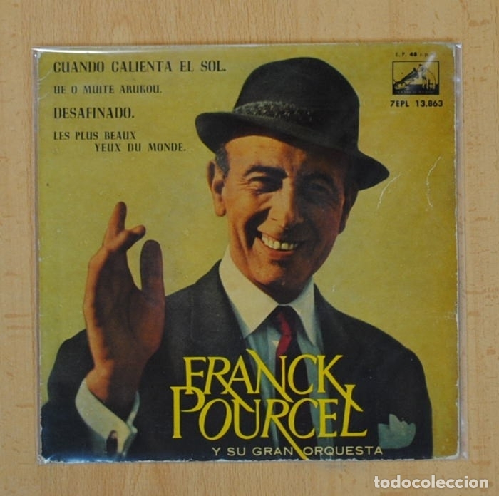 Discos de vinilo: FRANCK POURCEL - CUANDO CALIENTA EL SOL + 3 - EP - Foto 1