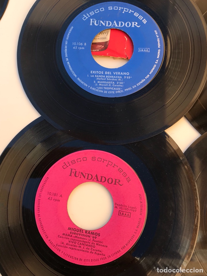Discos de vinilo: 7 discos sorpresa FUNDADOR - Foto 7