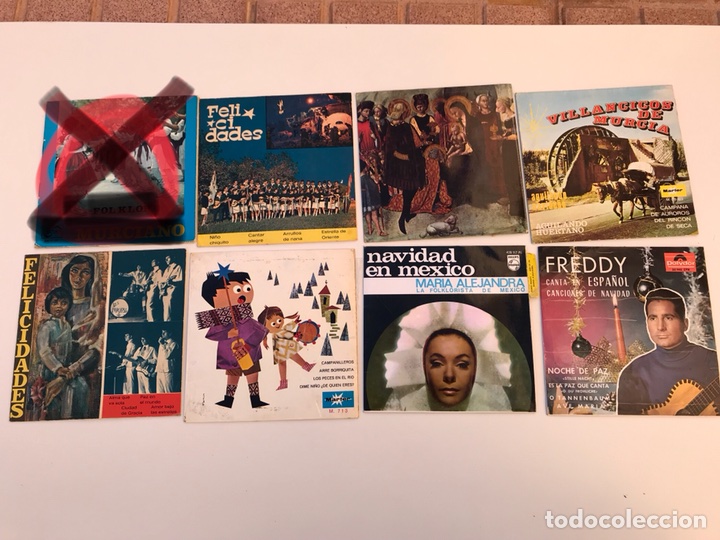 Vinyl-Schallplatten: LOTE 7 SINGEL VILLANCICOS