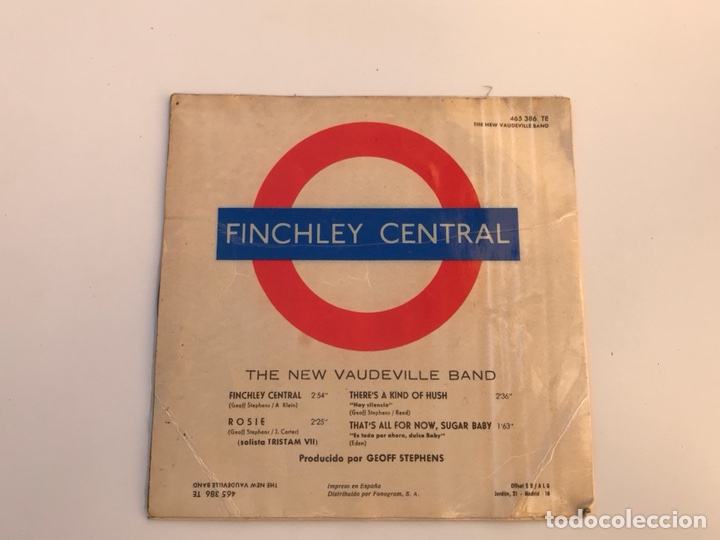 Discos de vinilo: FINCHLEY CENTRAL. NEW VAUDEVILLE BAND EP - Foto 2