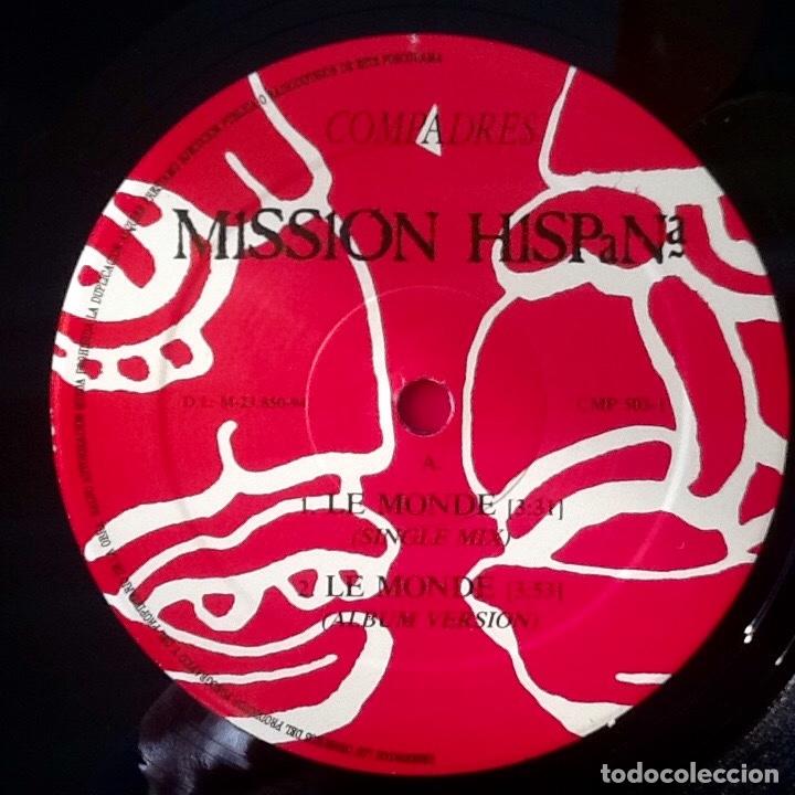 Discos de vinilo: MISSION HISPANA : LE MONDE [COMPADRES - ESP 1994] 12&rdquo; - Foto 3